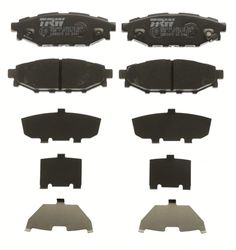 TRW GDB3373 Conjunto de 4 pastilhas de travão para Subaru XV SUV (_GP_) 2011 - eixo traseiro e outros veículos