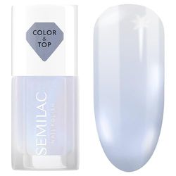 Semilac Top classico smalto blu holo glassed 7 ml