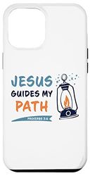 Custodia per iPhone 13 Pro Max JESUS Guides My Path – Christian Faith Camping Proverbs 3:6