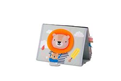 Taf Toys Savannah Tummy-time Newborn Baby Book. Double-sided Sensory Pages Includes Baby Safe Mirror, High Contrast Pictures, Crinkle Textures & Baby Teether. Gift Suitable for Boy & Girls from Birth