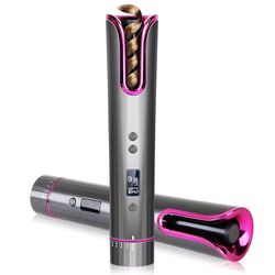 OBA Automatic Cordless Hair Curler, USB Rechargeable, LCD Display, 8-18s Timer, Temperature 150-200°C, Ceramic Plate