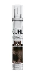 Guhl skum toning resistent – färg 30 – mörkbrun – för ljusbrunt till mörkbrunt och grått hår – mjukt grepp, volym och färgglans – håller 1 till 3 hårtvättar