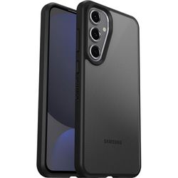 OtterBox Sleek Series skal för Samsung Galaxy S24 FE, stöttåligt, fallsäkert, supertunt, skyddande tunt skal, testad till militärstandard, Klar/Svart, Utan retailförpackning