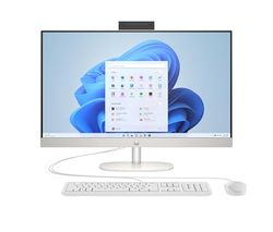 HP 27-cr0006sl All-in-One, Desktop, Intel Core i7-1355U, 16GB RAM DDR4, 1TB SSD, Grafica Intel Iris Xe, Display da 27" FHD IPS, Wi-Fi 6, Audio Integrato da 2W, Windows 11, Non è Touch, Bianco