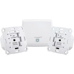 Startset Rolladenaktor (Access Point (HMIP-HAP), 2 x Rollladenaktor für Markenschalter (HmIP-BROLL))