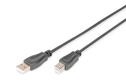 Digitus 0.50m Lengte USB 2.0 A Male - B Mannelijke Aansluitkabel - Zwart