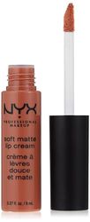 NYX Professional Makeup Batom Soft Matte Lip Cream, acabamento fosco creme, cor ultrapigmentada, longa duração, fórmula vegana, Tom: Abu Dhabi