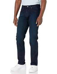 Amazon Essentials Men's Spijkerbroek met atletische pasvorm, Blauw Over-dye, 34W / 29L