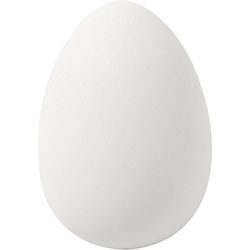 Kreativa stora plastägg, H: 8 cm, D: 6 cm, vit, 8 ägg ingår