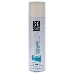 Salon Grafix Shaping Hair Spray Super Hold - Flexible and Brushable - Hairspray for Women and Men - Professional Quality Results - Unscented - 283 g