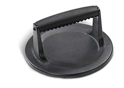 Enders Prensa hamburguesas de hierro fundido masivo y esmaltado - Molde hamburguesas para hamburguesas trituradas con asa estable y ergonómica para manejo fácil 8816