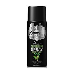 The Shave Factory Sheen Spray Olive Oil 500ML - Nourishes Deep, Strengthens & Gives Shine - With Vitamin E, Aloe Vera & Chamomile - Hydrates & Protects from Root to Tip for Healthy, Radiant Hair