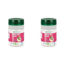 Biosens - Gélule végétale Perte de poids - Konjac - Certifié Bio AB Vegan - Fabriqué en France - Programme de 21 jours - 42 gélules (Lot de 2)