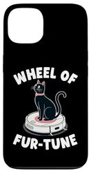Wheel Of Fur-Tune Robot Vacuum Cleaner Funny Cat Case for iPhone 13