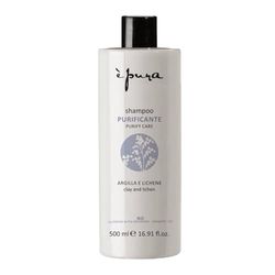 È Pura - Shampoo Purify Care - Trattamento per Capelli Grassi e con Eccesso di Sebo - Con Argilla e Lichene - 500 ml