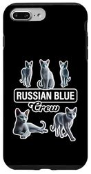 Equipaggio di gatto blu russo Custodia per iPhone 7 Plus/8 Plus