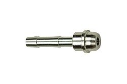 Raccord de tuyau avec raccord sphérique pour LW 6 pour écrou G 1/4, ES 1.4571, pression de travail max. 60 bar, fonctionnement max. 150 °C