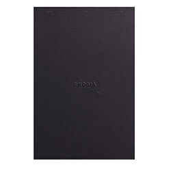 Rhodia 116112C – Black Maya Pad A4+, 21 x 31,8 cm, 50 ark, blank mikroperforerad och avtagbar, 120 g, svart, 1 st