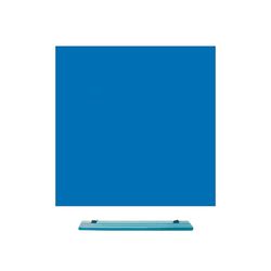 Magniplan Magnetic Glass Wipe Board Per Ufficio, Sala Riunioni, Aula, Home Office, Sala Giochi E Camera Da Letto - 450Mm x 450Mm - Blu