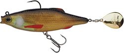 Berkley Pulse Realistic Flash; esca da pesca in plastica morbida con lama da spinning; per luccio, persico e lucioperca; esca predatore preconfezionata, per pescatori a lancio e a traina, 17cm, orata