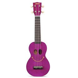 Mahalo Ukelele U-SMILE-TPP Soprano Violeta Mate Translúcido + Funda