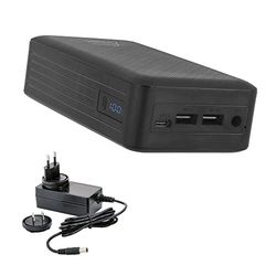 XTPower XT-27000DC-AO-PA Powerbank without DC cut-out, AC Adapter Included – External Battery DC 5 V to 24 V + USB-C PD + 2 USB QC3 with 26800 mAh – for Speaker Radio Photographers