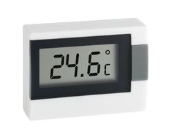 TFA Dostmann Thermomètre numérique, 30.2017.02, pour mesurer la température intérieure, Petit et maniable, Blanc