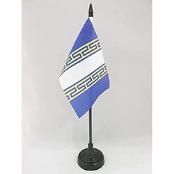 BANDIERA DA TAVOLO ALTA MARNA 15x10cm - PICCOLA BANDIERINA DIPARTIMENTO DI HAUTE-MARNE - FRANCIA 10 x 15 cm - AZ FLAG