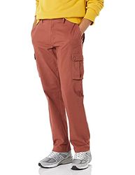 Amazon Essentials Pantalón corto cargo, elástico y de corte clásico (disponible en tallas grandes y largos especiales) Hombre, Arcilla, 30W / 28L