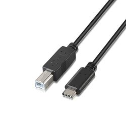 Aisens A107-0054 USB 2.0-printerkabel 3 A, 2 m, zwart