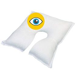OrtoPrime Almohada Postoperatorio Ocular - Almohada Terapéutica - Cojín Ocular Ortopédico - Cojín Postoperatorio Alta Protección - Almohada Ojos Calidad y Descanso