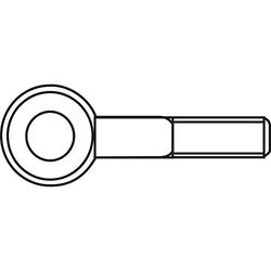 TOOLCRAFT Ringschroeven 15 mm Staal verzinkt M4 50 stuk(s)