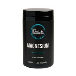 Magnésium en Poudre Dulàc Farmaceutici 500 g (450 mg de Carbonate de Magnésium Pur par dose) Made in Italy, Sans Allergène ni OGM - Réduction de la Fatigue, Augmentation de l'Énergie