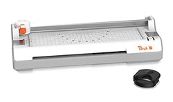 Peach 6-i-1 laminator A4 inkl. hörnrunda, trimmer, lamineringsfilmer – ABS – lämplig för alla vanliga filmer upp till 2 x 125 mic. - Varm- och kalllamineringsenhet – PB350