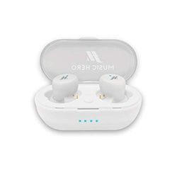 TWS True bezprzewodowe słuchawki stereo w tubie ze stacją ładującą 300 mAh, wielofunkcyjne przyciski do zarządzania muzyką i połączeniami, wbudowany mikrofon, 4 silikonowe zatyczki do uszu w zestawie
