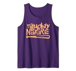 Naughty By Nature – Orange Pastel Logo Camiseta sin Mangas