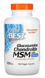 Doctor's Best Glucosamina, Condroitina y MSM con OptiMSM - 360 cápsulas