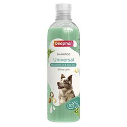 Beaphar Champú Perros Universal 250ml – Extractos Naturales de Aloe Vera y Aceite de Macadamia – Cuida y Protege su Piel y Pelo –Apto para Todo Tipo de Pelo - Vegano - pH Neutro – 250 ml