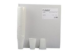 Funny AG-380 drinkbeker, 200 ml, wit (100 stuks)