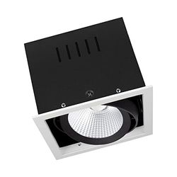 Ledvance Faretto da Incasso Spot Multi, 30 W, Luce Calda, 3000 K, FL Bianco/Nero