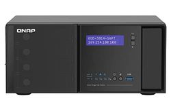 Qnap QGD-3014-16PT-8G Smart Edge, desktop-poE-switch, kostengeoptimaliseerde, intelligente IP-bewakingsoplossing, zwart