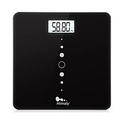 Himaly Digital Body Weight Bathroom Scales High Precision Weighing Scale, Backlight Display, Slim Design with 4 High Presion Strain Gauge Sensors System, up to 200kg / 440lb / 31st