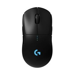 Logitech G PRO Wireless Gaming Muis met HERO 25K DPI sensor, RGB-verlichting, 4-8 programmeerbare toetsen, aanpasbare gameprofielen, ultralicht, Powerplay compatibel, PC/Mac - zwart