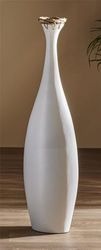 JARRON BAMBU BLANCO C/TRENZA JACINTO DE AGUA 93 CMS. 25x18x93 cms