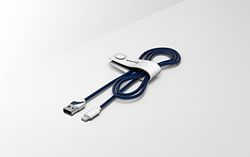 Tribe Vespa - Cable USB Lightning para Apple iPhone (120 cm) diseño Biancospino