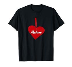 Cuore Malone - I Love Malone Regalo Personalizzato Maglietta