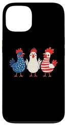 American Flag Chicken 4th Of July Case for iPhone 13