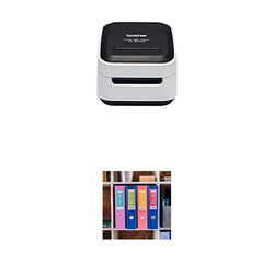Brother VC-500W | Imprimante d'Étiquettes Couleur |Wi-FI | Modèle Compact | Rubans Jusqu’à 50 mm de Large + Ruban d'Étiquettes Original