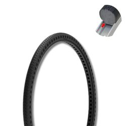 Pneumatico Solido 24 x 1 3/8 (37-540) Gomma Piena a nido d’ape x Carrozzina Disabili Bici Carrozzella Anti Foratura