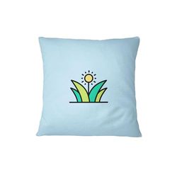 Bona Basics, Taie d'oreiller décorative Décoration de la Maison pour canapé, cafétéria, Taille: 60x60 cm, Couleur: Bleu Clair